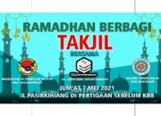 Tebar Kebaikan, Ebbo Entertainment Bersama Karang Taruna dan Ormas MGP Berbagi Takjil