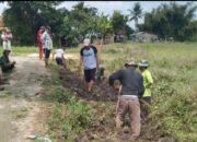 Tanpa Bantuan dari Pemerintah, Warga Sekecengek Desa Cangkorah Buka Akses Jalan Melalui Swadaya