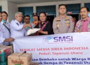 SMSI Sumatera Utara Bantu Warga Korban Gempa Tapanuli Utara