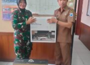 Kesbangpol Kota Cimahi Berikan Seperangkat Komputer Kepada Koramil 0911