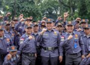 Satpol-PP  dan  1.870 Satlinmas Kota Cimahi Siap Amankan Pemilu 2024