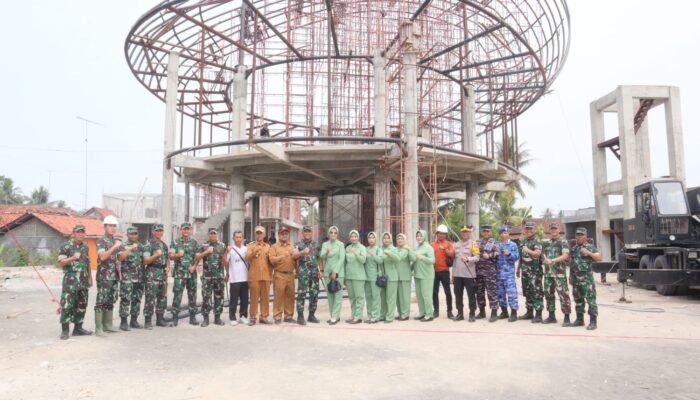 Dandim 0625/Pnd Letkol Inf Indra Mardianto Subroto Dampingi Danrem 062/Tarumanagara Kol Arh Rudi Ragil Tinjau Lokasi Karya Kakti Skala Besar 2024