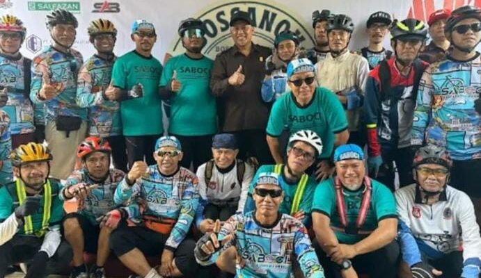 Wahyu Widiyatmoko Ketua DPRD Kota Cimahi Skaligus Pembina Meresmikan Base Camp SABOCI
