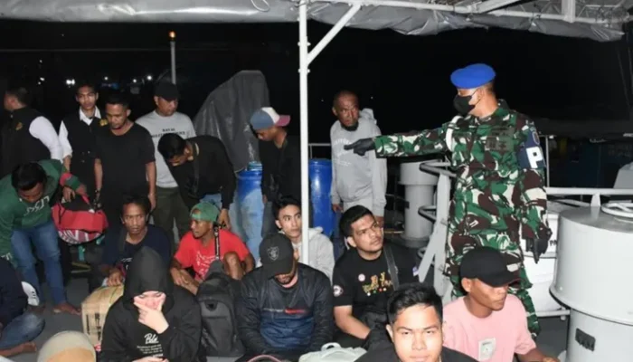 Penyelundupan 20 PMI Non Prosedural Digagalkan Tim F1QR Lanal TBA