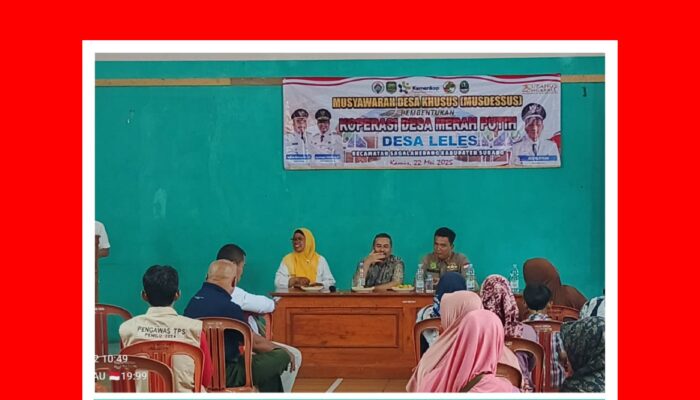 Pemdes Leles Gelar MUSDESUS:  Pembentukan Pengurus Koperasi Merah Putih Demi Kemajuan UMKM