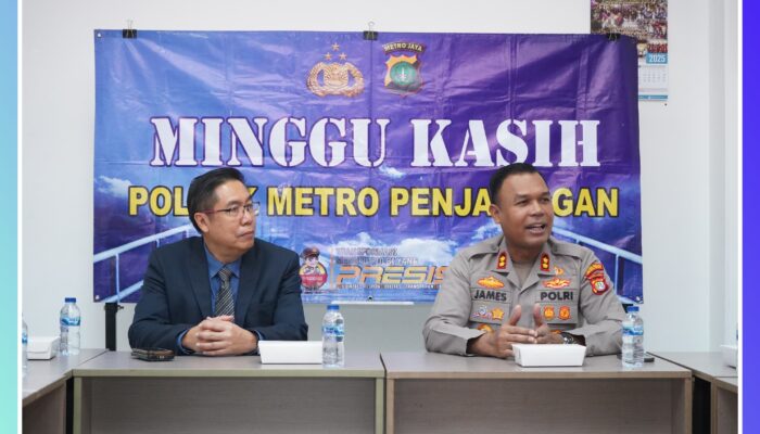 Wakapolres Metro Jakut Kunjungi Gereja Wesley Methodist dalam Program “Minggu Kasih”, Perkuat Sinergi Polri dan Masyarakat