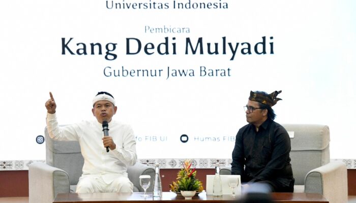 Kuliah Umum di UI, KDM Paparkan Konsep Pembangunan Berbasis Budaya