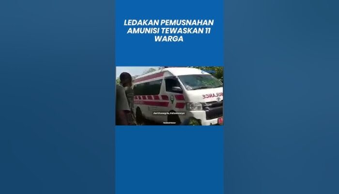 TNI dan Warga Korban Peledakan Amunisi Tidak Terpakai di Garut