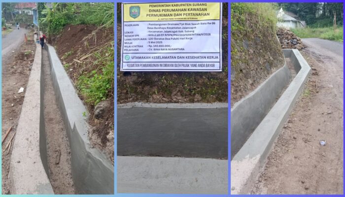 DPKPP Subang Bangun Drainase Blok Sawah RW 06 Bunihayu, Wujudkan Permukiman Lebih Nyaman dan Bebas Banjir