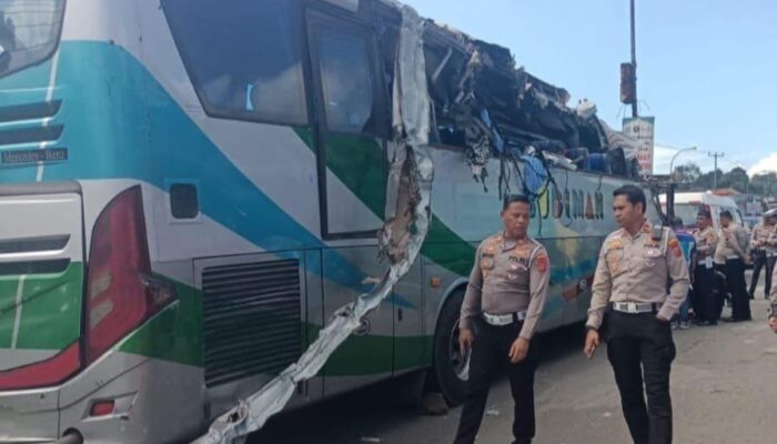 Polisi lakukan Rampcheck Armada Bus Budiman Pasca Kecelakaan di Nagreg