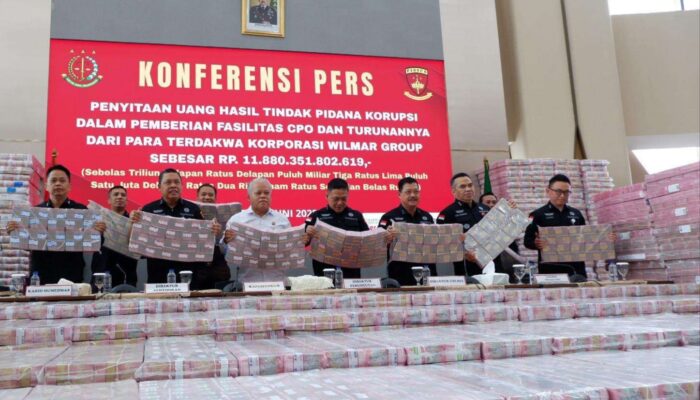 Uang Sitaan 11,8 Triliun Hasil Korupsi CPO, Diumumkan Kejagung
