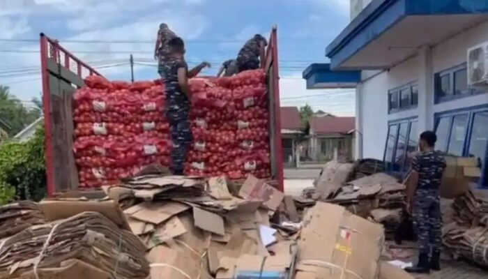 Penyelundupan Bawang Bombay Ilegal Digagalkan FIQR Lanal Katapang