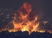 Serangan Balasan Iran ke Tel Aviv Israel, Gedung Terbakar Hebat