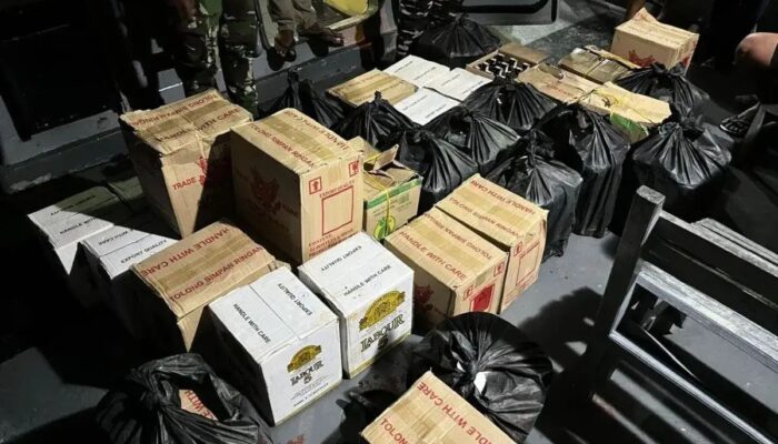 Penyelundupan Miras Ilegal Jalur Laut Ditangkap SFQR TNI AL