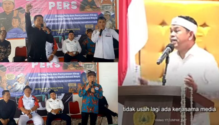 Ratusan Insan Pers Bekasi Raya Desak KDM Klarifikasi Pernyataan Kontroversial Soal Tidak Usah Kerjasama Dengan Media  