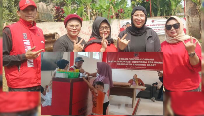 Peringati Bulan Bung Karno, PDI P Bandung Barat Gelar Pengobatan Gratis dan Pendidikan Politik