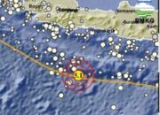 Senin Siang Pangandaran Diguncang Gempa Tektonik 5.1 Magnitudo