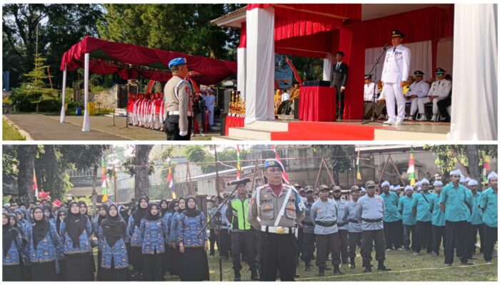 Camat Saepudin Pimpin Upacara HUT RI ke-80 Tingkat Kecamatan Jalan Cagak