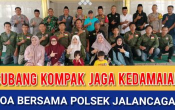Doa Bersama Polsek Jalancagak, Subang Kompak Jaga Kedamaian
