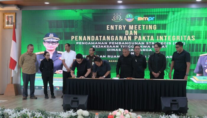 Kejati Jabar dan Dinas Bina Marga Jabar Teken Pakta Integritas PPS: Komitmen Wujudkan Pembangunan Berkualitas