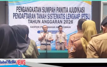 Kepala Kantor Pertanahan Cimahi Lantik Panitia PTSL 2026, Targetkan Sertifikasi 1.000 Bidang Tanah