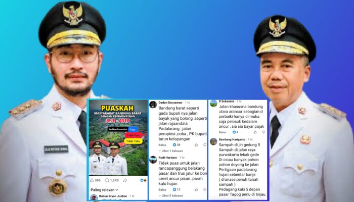 Ramai di Medsos! Netizen Soroti Kinerja Kepemimpinan Jeje-Asep, Ada yang Sebut “Bandung Barat Seperti Tak Ada Bupatinya”