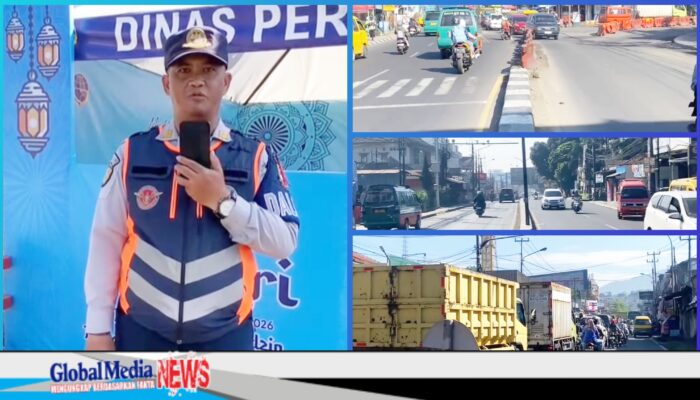 Dishub Bandung Barat Pantau Arus Mudik H-5 di Tagog Padalarang, Lalu Lintas Ramai Lancar