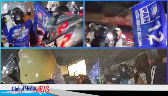 Tak Hanya Biru Persib! Bendera Partai PAN Ikut Berkibar Saat Konvoi Bobotoh di Cimahi-KBB