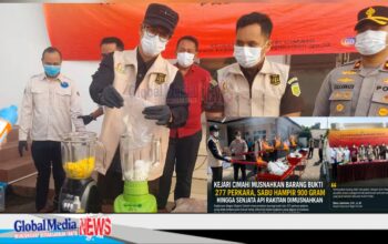 Kejari Cimahi Musnahkan Barang Bukti 277 Perkara, Sabu Hampir 900 Gram hingga Senjata Api Rakitan Dimusnahkan