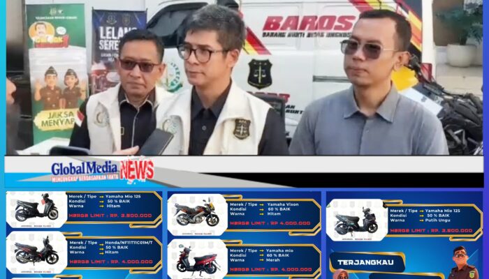 Kejari Cimahi Gelar Lelang Serentak Barang Rampasan, 7 Sepeda Motor Mulai Rp3,5 Juta Siap Diburu Masyarakat