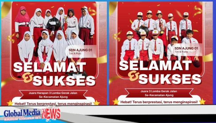 SDN Ajung 01 Jember Raih Prestasi Gemilang di Lomba Gerak Jalan HUT RI ke-81