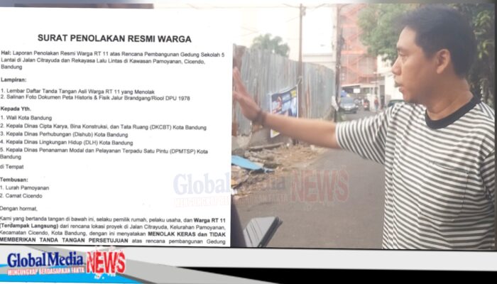Warga Menolak Keras Rencana Pembangunan Sekolah 5 Lantai BPK Penabur, Surat Penolakan Resmi Dikirim ke Wali Kota