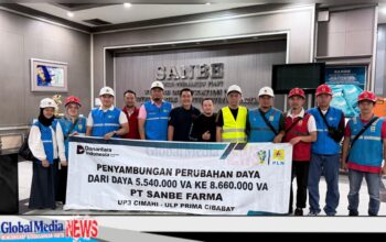 Jelang Sumpah Pemuda, PLN Cimahi Tambah Daya Listrik Sanbe Farma Jadi 8.660 kVA